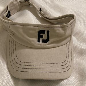 FootJoy Golf Visor khaki with black stitching and under bill